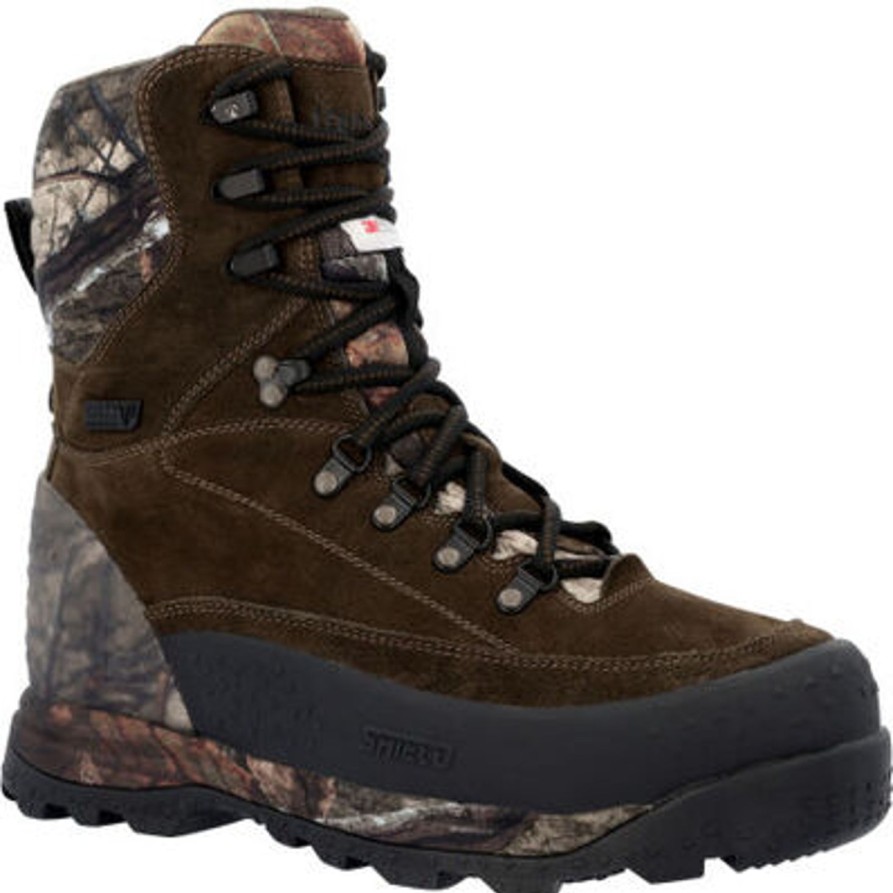 Men'S Rocky | Rocky Men'S Blizzards Stalker Max 9" Wp Insulated Work Boot Golden Rks0592 Black