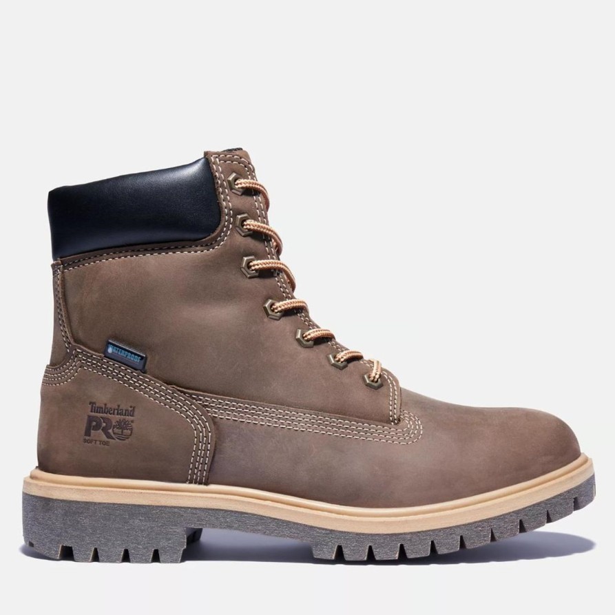 Women'S Timberland Pro | Timberland Pro Women'S Direct Attach 6" Wp Work Boot Tb0A2R2A214 Brown