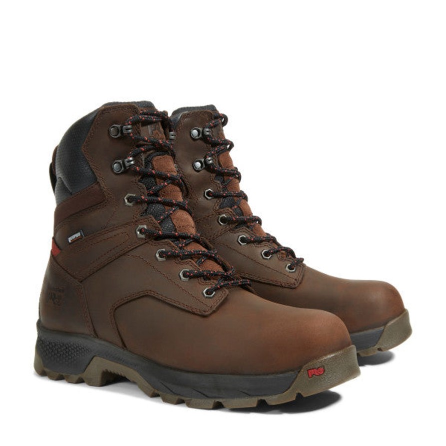 Men'S Timberland Pro | Timberland Pro Men'S Titan Ev 8" Comp Toe Wp 400G Work Boot Tb0A5Rbp214 Brown