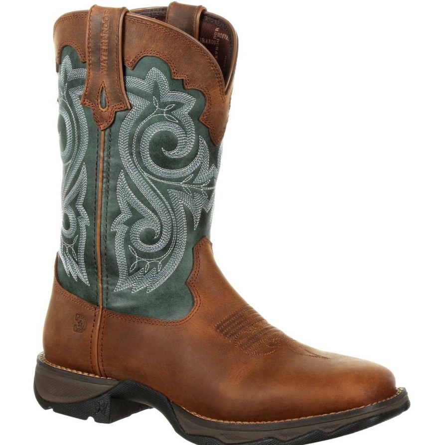 Women'S Durango | Durango Women'S Lady Rebel 10" Square Toe Wp Western Boot - Drd0312 Brown