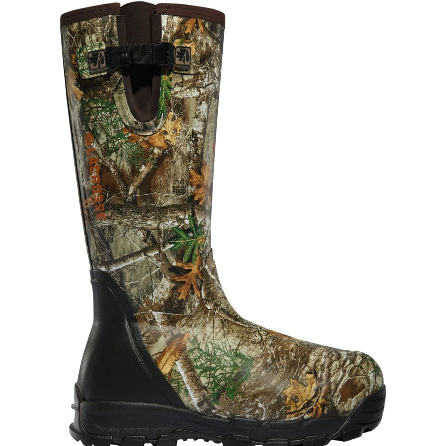 Men'S LaCrosse | Lacrosse Men'S Alphaburly Pro Side Zip 18" Wp 1000G Ins Rubber Hunt Boot - 376030 Realtree Edge