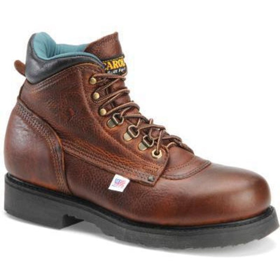 Men'S Carolina | Carolina Men'S Sarge Lo Usa Made 6" Work Boot - Amber Gold - 309 Light Brown