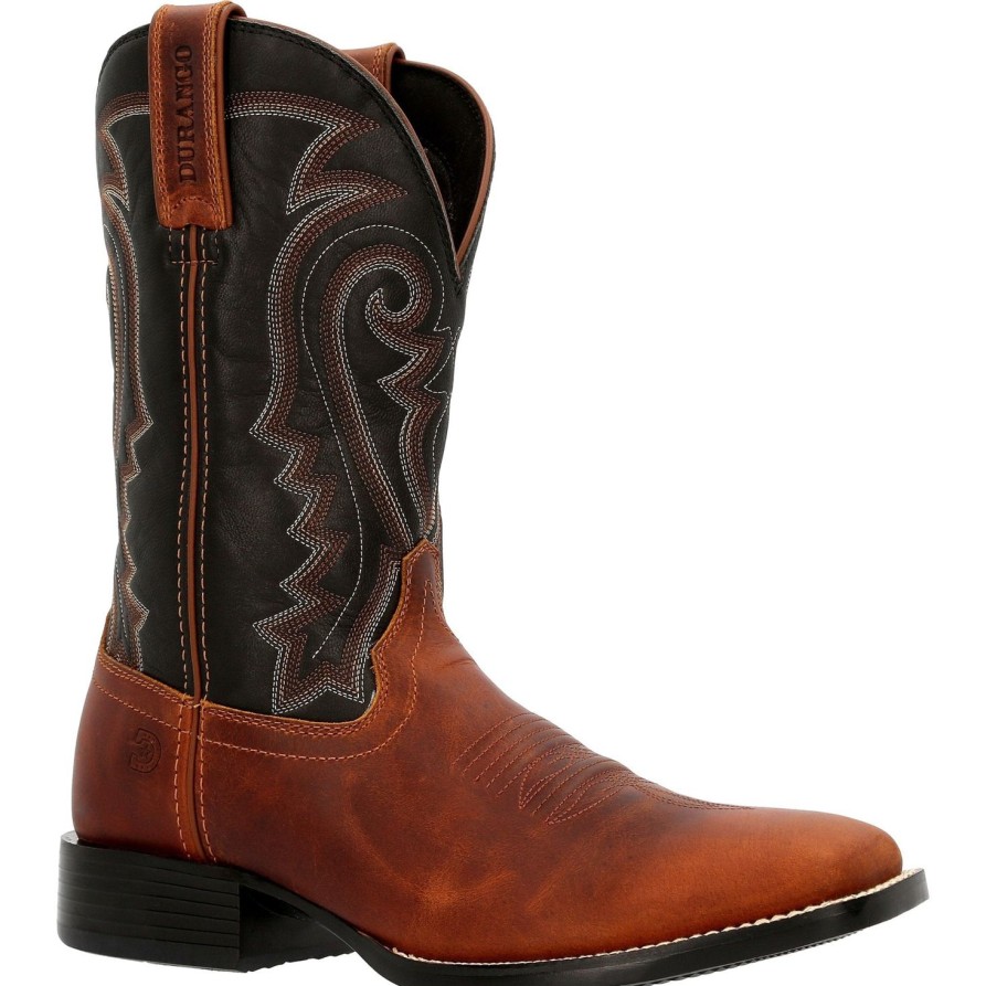 Men'S Durango | Durango Men'S Westward 11" Square Toe Pull-On Western Boot - Ddb0339 Brown