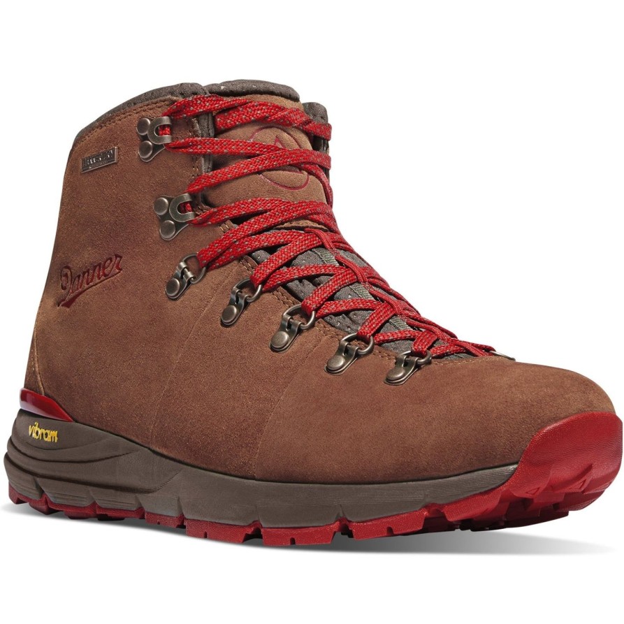 Men'S Danner | Danner Women'S Mountain 600 4.5" Wp Hiking Boot /Red - 62245 Brown