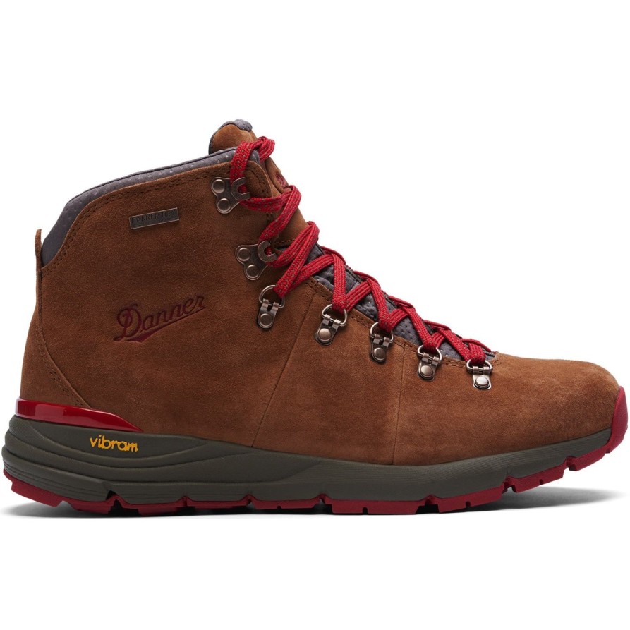 Men'S Danner | Danner Women'S Mountain 600 4.5" Wp Hiking Boot /Red - 62245 Brown