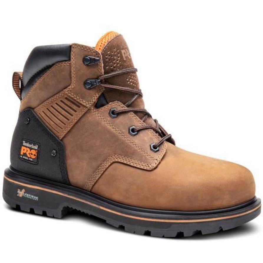 Men'S Timberland Pro | Timberland Pro Men'S Ballast 6" Steel Toe Work Boot Tb0A29H7214 Brown