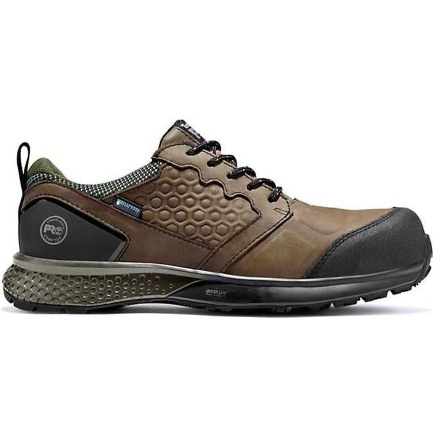 Men'S Timberland Pro | Timberland Pro Men'S Reaxion Comp Toe Wp Work Shoe Tb0A21Pn214 Brown