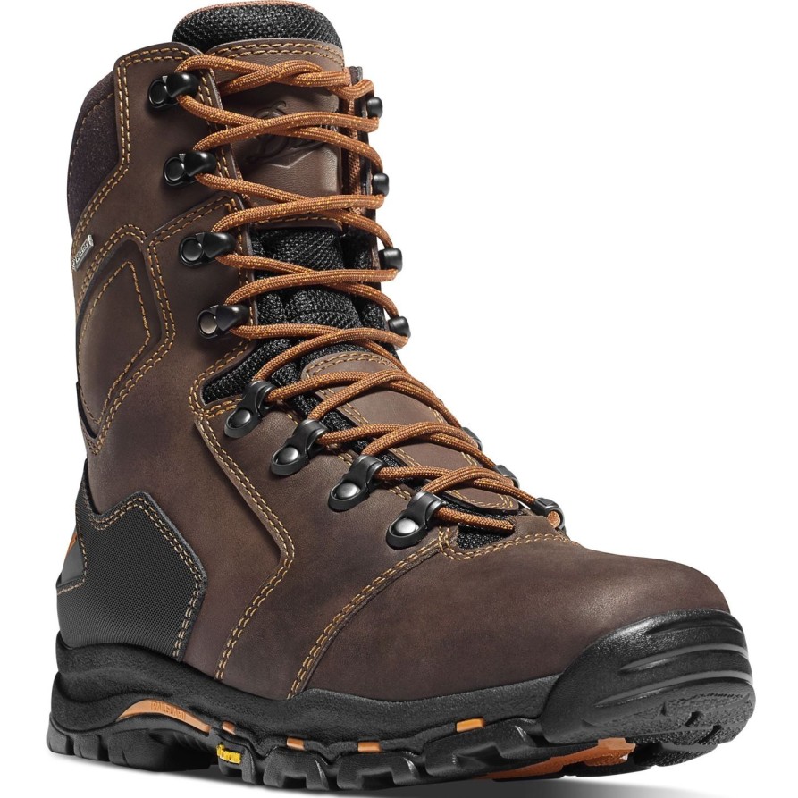 Men'S Danner | Danner Men'S Vicious 8" Comp Toe Wp Work Boot 13868 Brown