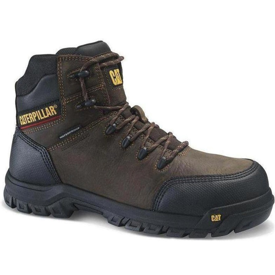 Men'S CAT | Cat Men'S Resorption Wp Comp Toe Work Boot P90977 Black