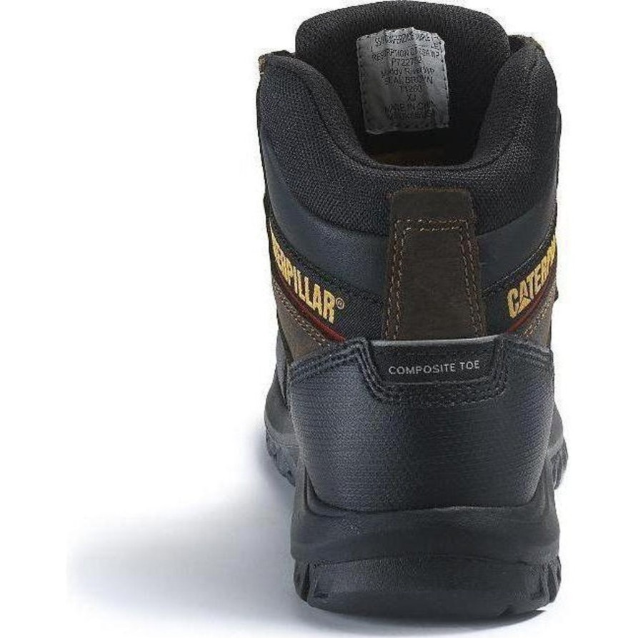 Men'S CAT | Cat Men'S Resorption Wp Comp Toe Work Boot P90977 Black