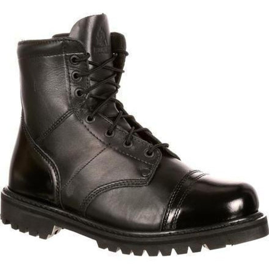 Men'S Rocky | Rocky Men'S Side Zipper Jump Duty Boot Fq0002091 Black