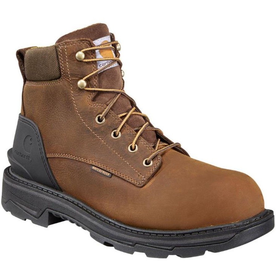 Men'S Carhartt | Carhartt Men'S Ironwood 6" Soft Toe Work Boot Ft6000-M Brown