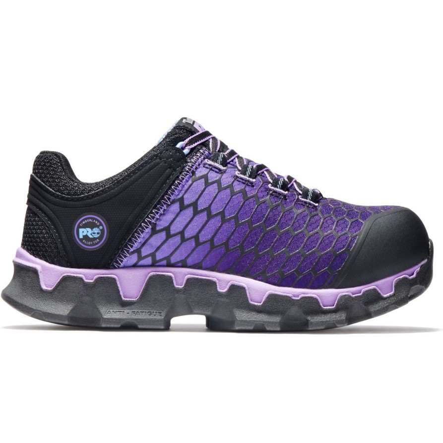 Women'S Timberland Pro | Timberland Pro Women'S Powertrain Alloy Toe Work Shoe - Tb0A1H1S001 Black/Purple