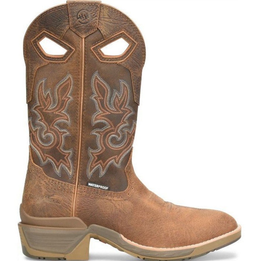 Men'S Double H | Double H Men'S League 12" U Toe Wp Western Work Boot Dh5427 Brown