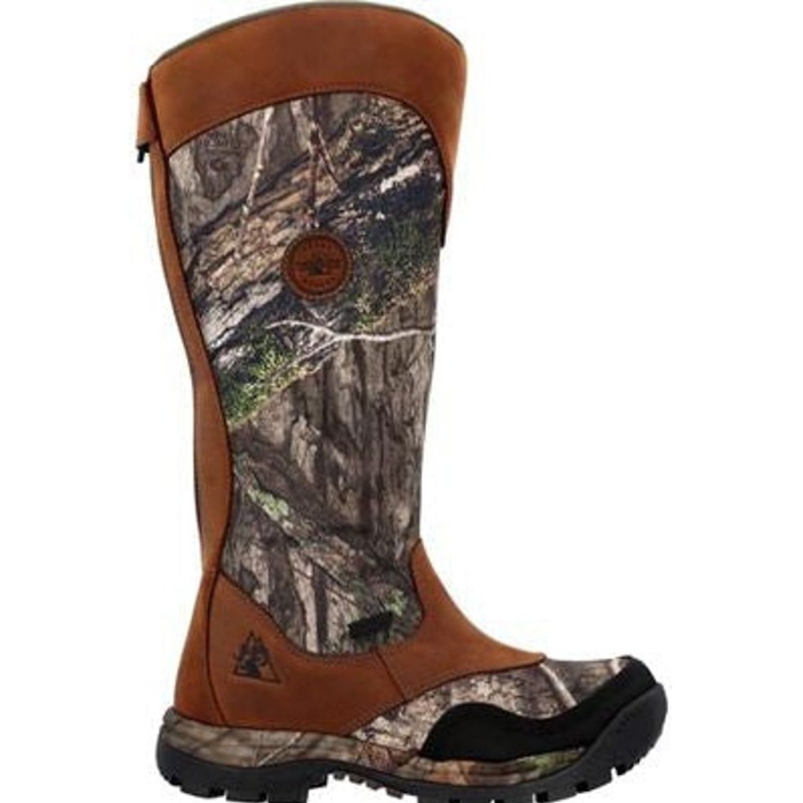 Men'S Rocky | Rocky Men'S Lynx Snake 16" Wp Zipper Pull On Hunt Boot Rks0617 Mossy Oak