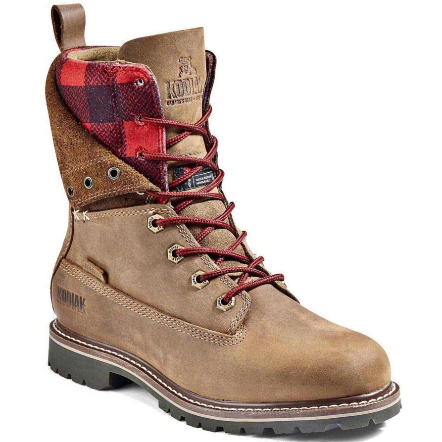 Women'S Kodiak | Kodiak Women'S Bralorne 8" Wp 200G Slip Resist Work Boot 4Tdtbn Brown