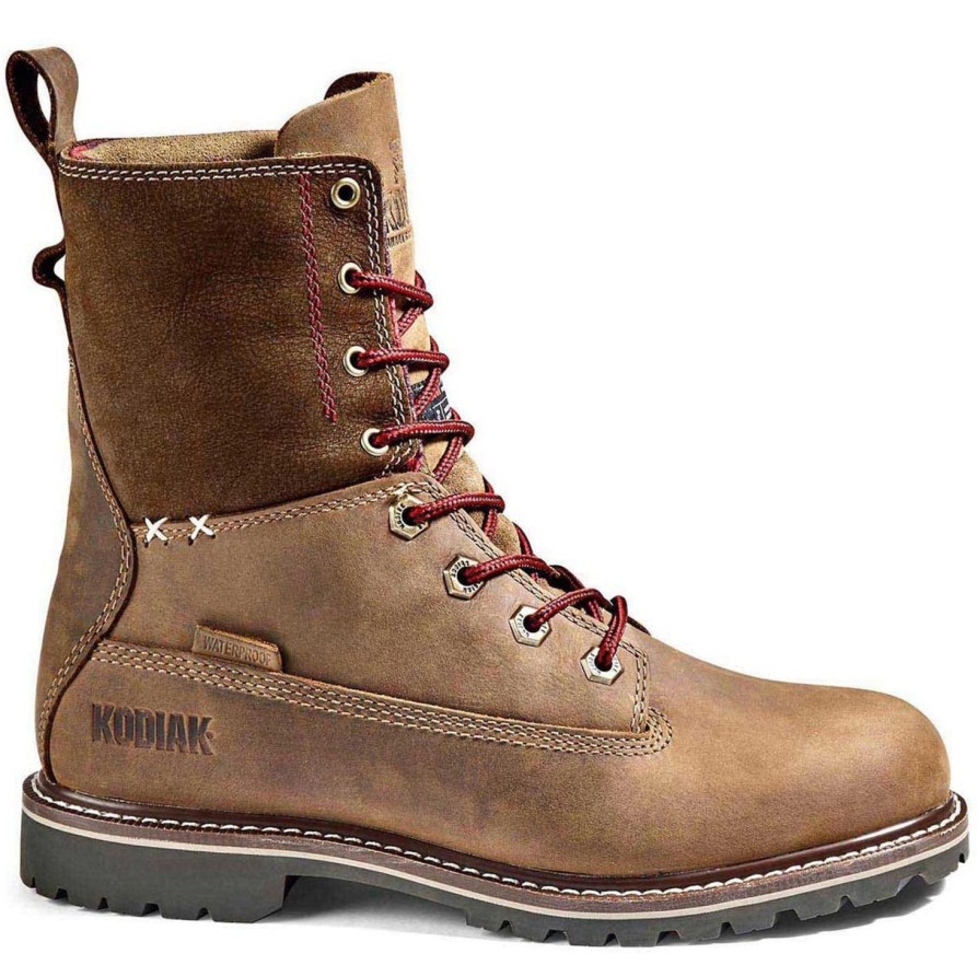 Women'S Kodiak | Kodiak Women'S Bralorne 8" Wp 200G Slip Resist Work Boot 4Tdtbn Brown