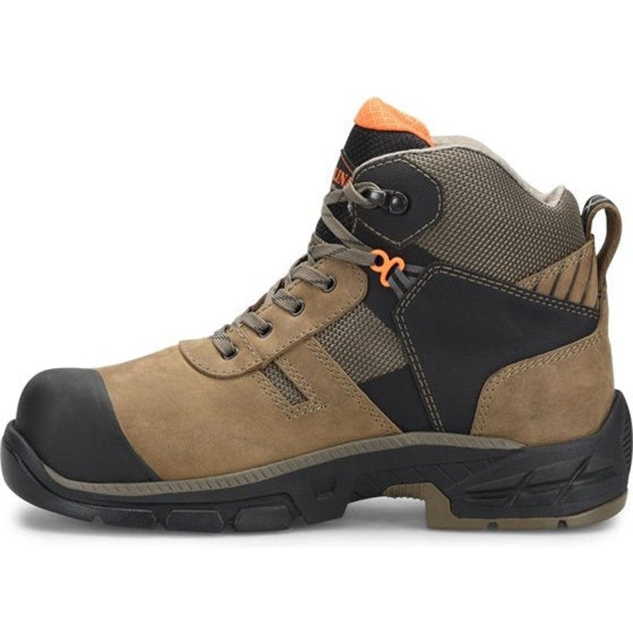 Men'S Carolina | Carolina Men'S Duke 5" Wp Comp Toe Hiker Work Shoe Ca5548 Brown