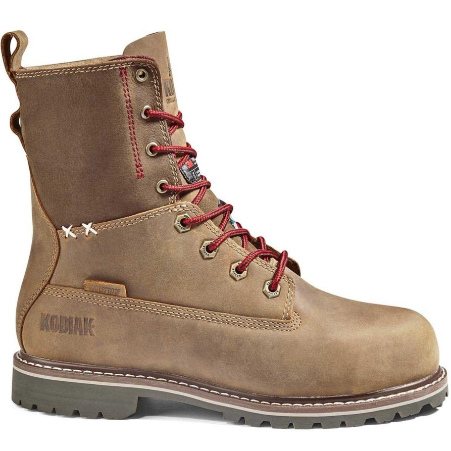 Women'S Kodiak | Kodiak Women'S Bralorne 8" Ct Waterproof 200G Work Boot 4Nm1Bn Brown