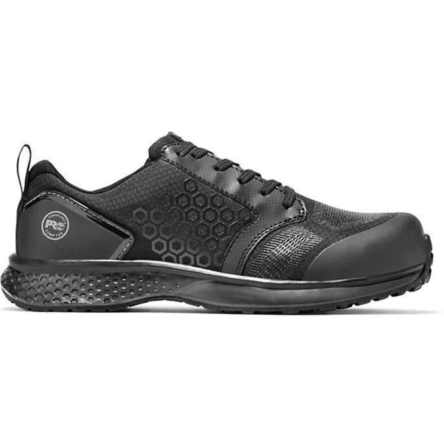 Men'S Timberland Pro | Timberland Pro Men'S Reaxion Comp Toe Work Shoe Tb0A1Za2001 Black