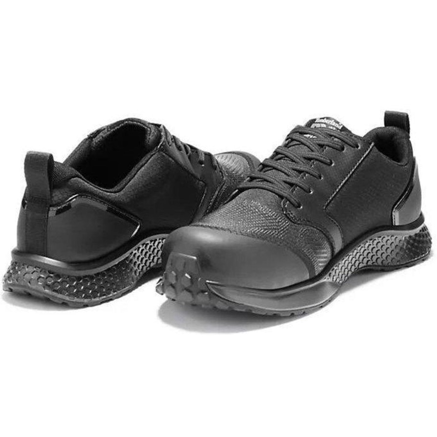 Men'S Timberland Pro | Timberland Pro Men'S Reaxion Comp Toe Work Shoe Tb0A1Za2001 Black