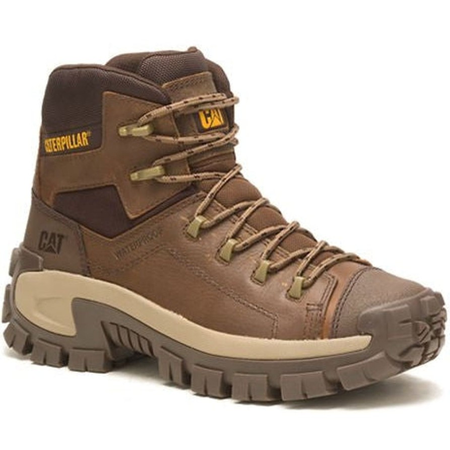 Men'S CAT | Cat Men'S Invader Soft Toe Waterproof Hiker Work Boot P51083 Pyramid