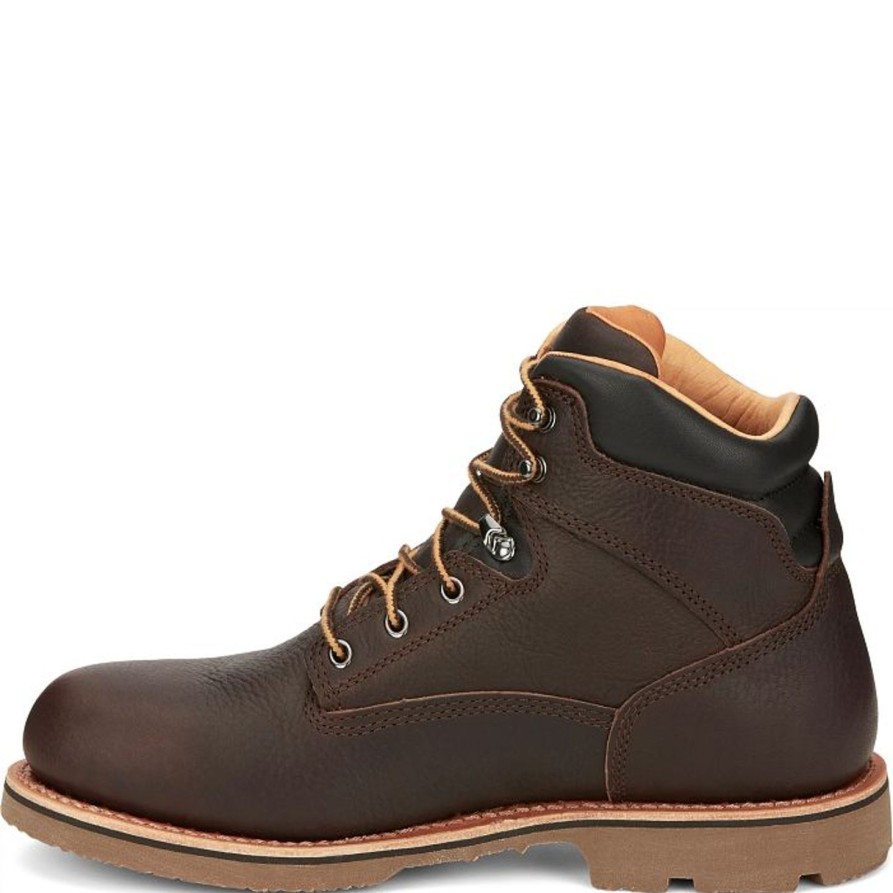 Men'S Chippewa | Chippewa Men'S Colvile 6" Soft Toe Wp 400G Ins Lace-Up Work Boot - 72125 Brown