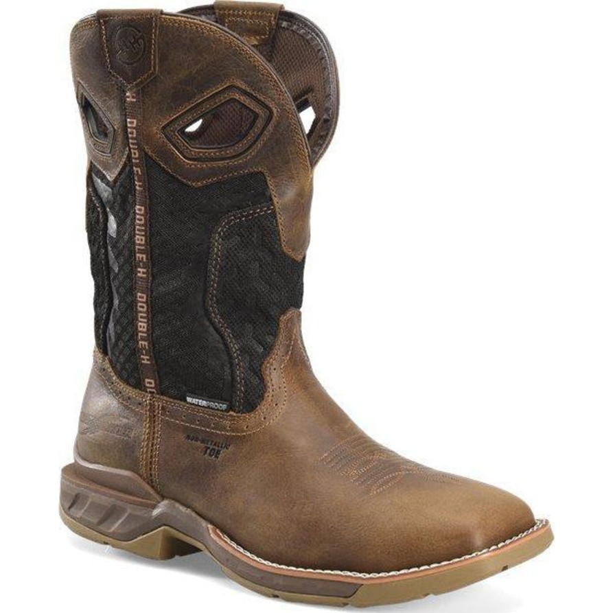 Men'S Double H | Double H Men'S Zenon 11" Comp Toe Wp Western Work Boot Dh5366 Brown