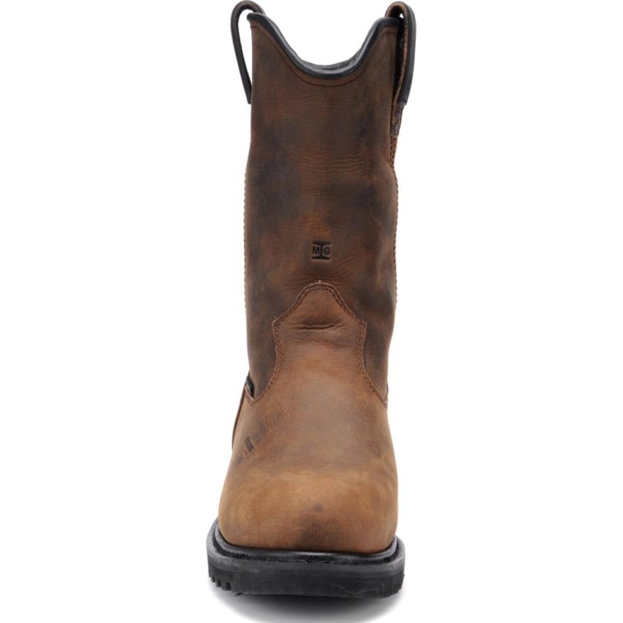 Men'S Carolina | Carolina Men'S Line Builder Metguard Wp Wellington Work Boot Ca8533 Brown