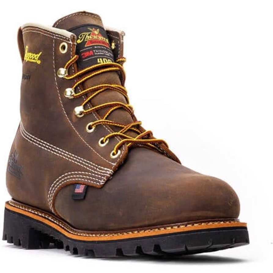 Men'S Thorogood | Thorogood Men'S American Heritage 6" Ct Waterproof Work Boot 814-4514 Brown