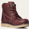 Men'S Ariat | Ariat Men'S Rebar Wedge 6" Soft Toe Wp Work Boot - Rusted Copper - 10035946 Brown