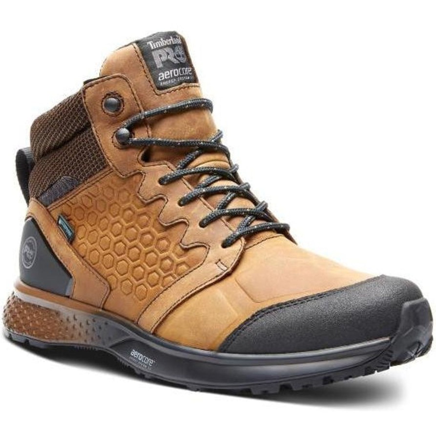 Men'S Timberland Pro | Timberland Pro Men'S Reaxion Soft Toe Wp Work Boot Tb0A27Bg214 Brown