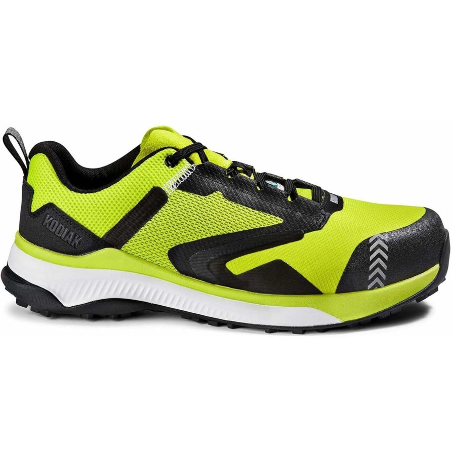 Men'S Kodiak | Kodiak Men'S Quicktrail Low Ct Athletic Safety Work Shoe 4Tgyal Acid Lime