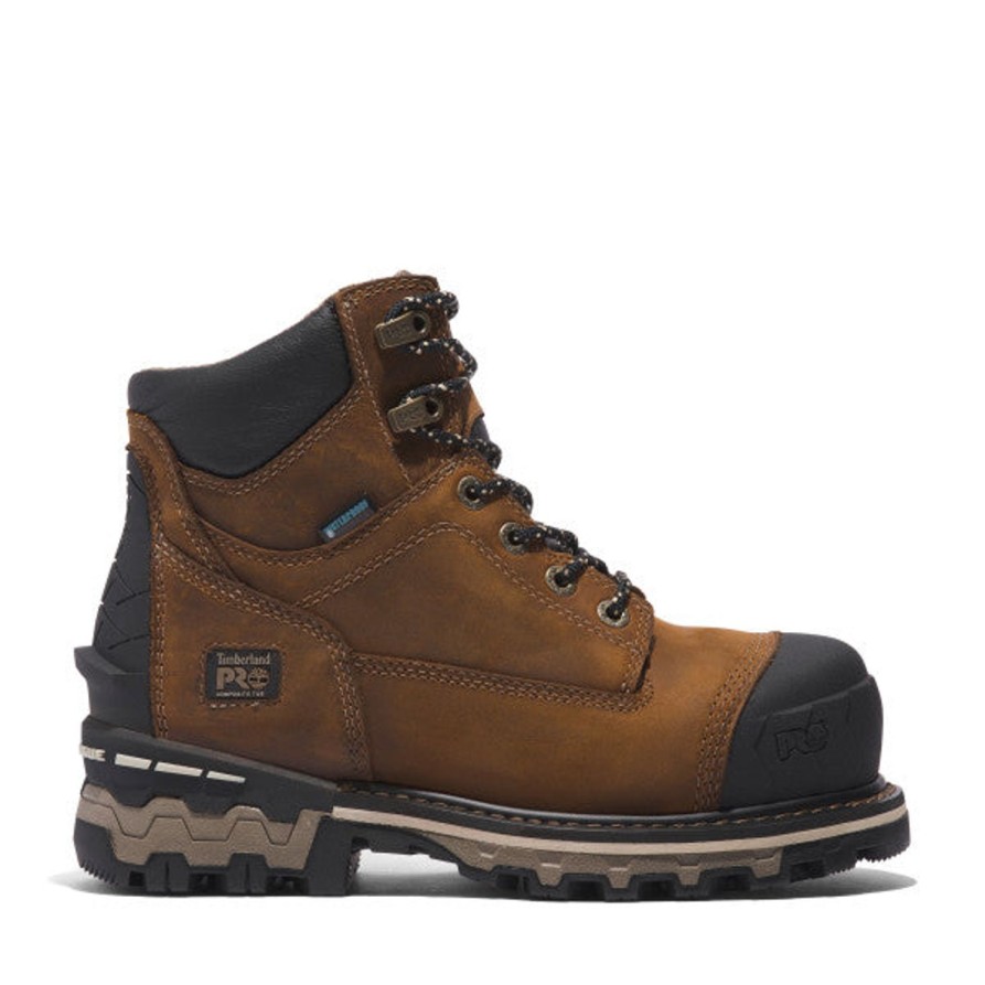 Women'S Timberland Pro | Timberland Pro Women'S Boondock 6" Comp Toe Wp Work Boot Tb0A5R9T214 Brown