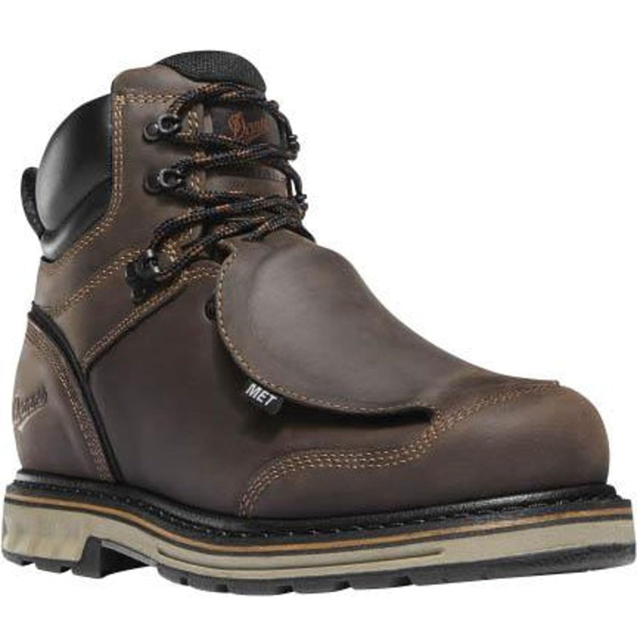 Men'S Danner | Danner Men'S Steel Yard 6" Steel Toe Metguard Work Boot 12532 Brown