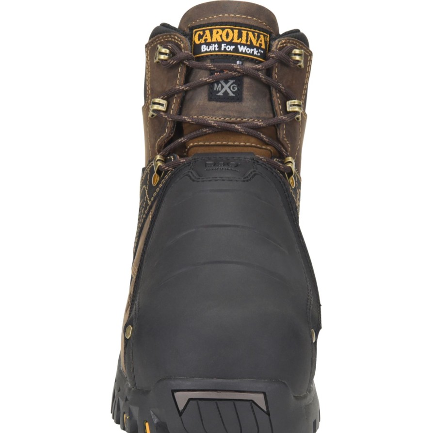 Men'S Carolina | Carolina Men'S Miter 6" Comp Toe Wp Metguard Work Boot Ca5586 Brown