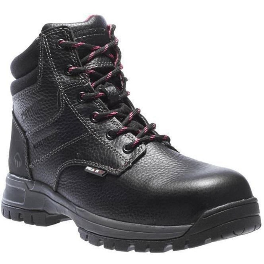 Women'S Wolverine | Wolverine Women'S Piper 6" Comp Toe Wp Eh Work Boot W10181 Black