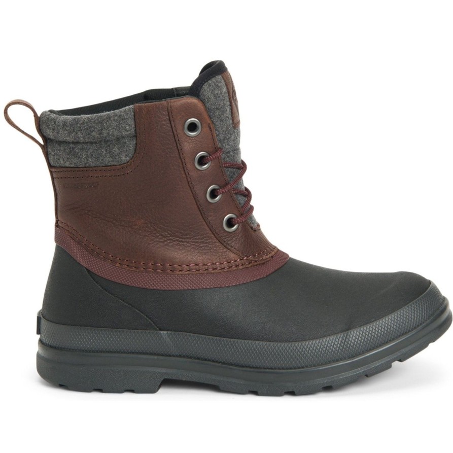 Men'S Muck | Muck Women'S Originals Duck Lace Waterproof Duty Boot- Black- Odlw-900 Brown