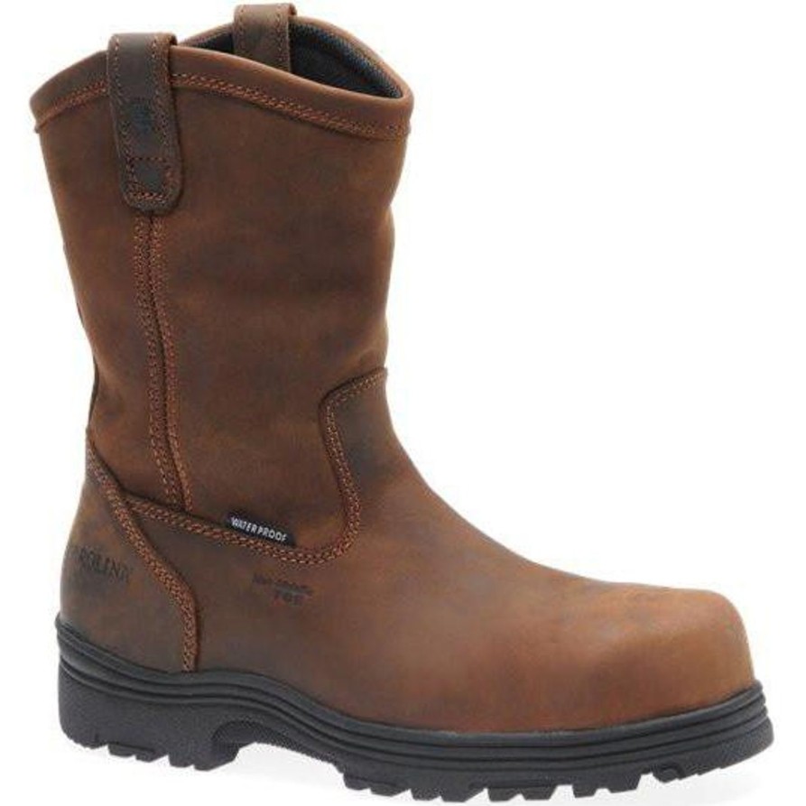 Men'S Carolina | Carolina Men'S Laser Comp Toe Wp Wellington Work Boot Ca2533 Brown