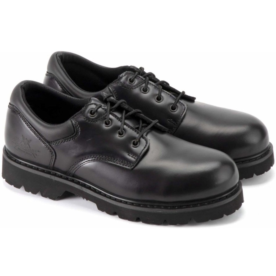 Men'S Thorogood | Thorogood Men'S Classic Academy Steel Toe Oxford Duty Shoe - 804-6449 Black