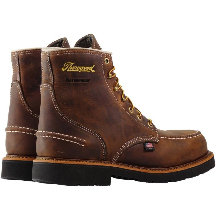 Men'S Thorogood | Thorogood Men'S 1957 Series 6" Stl Toe Wp Usa Made Work Boot - 804-3696 Brown