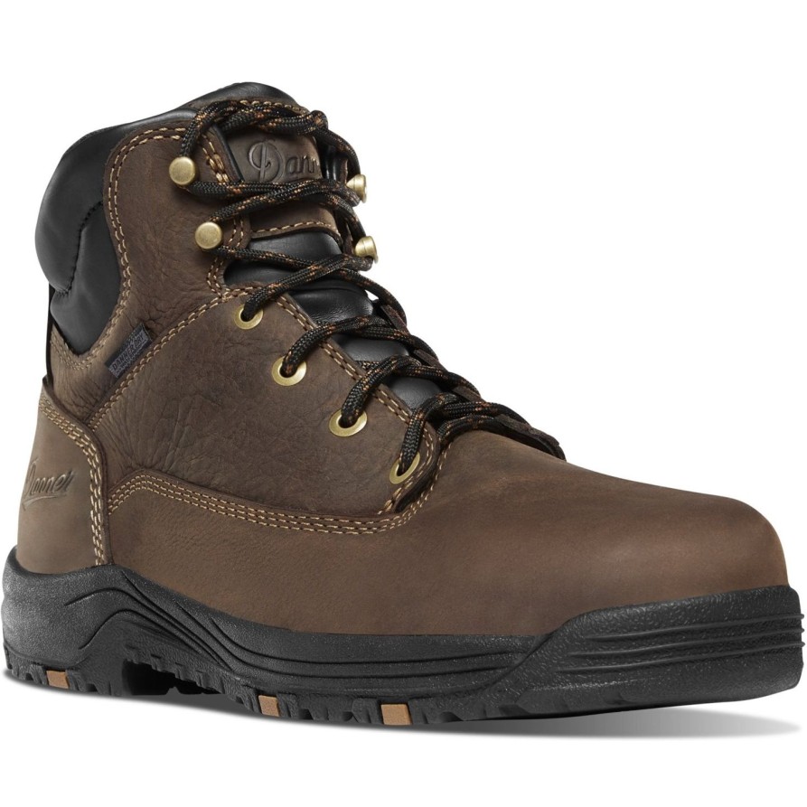 Women'S Danner | Danner Women'S Caliper 5" Aluminum Toe Wp Work Boot 19455 Brown