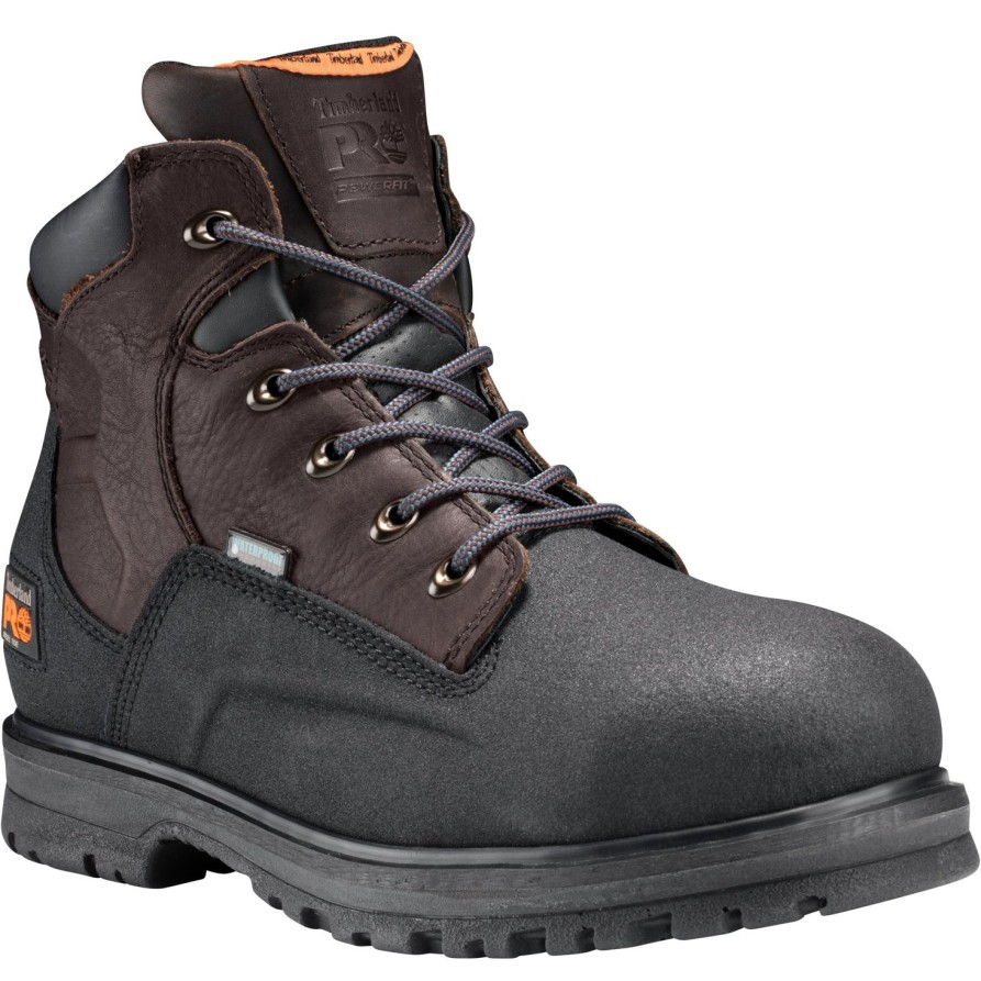 Men'S Timberland Pro | Timberland Pro Men'S Powerwelt 6" Steel Toe Wp Work Boot - Tb047001242 Brown