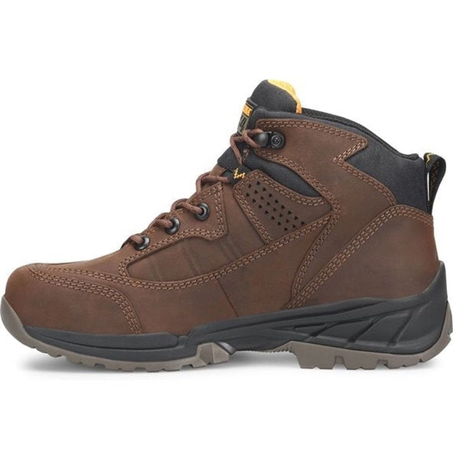 Men'S Carolina | Carolina Men'S Builder 5" Wp Slip Resist Steel Toe Hiker Work Boot Ca4501 Brown