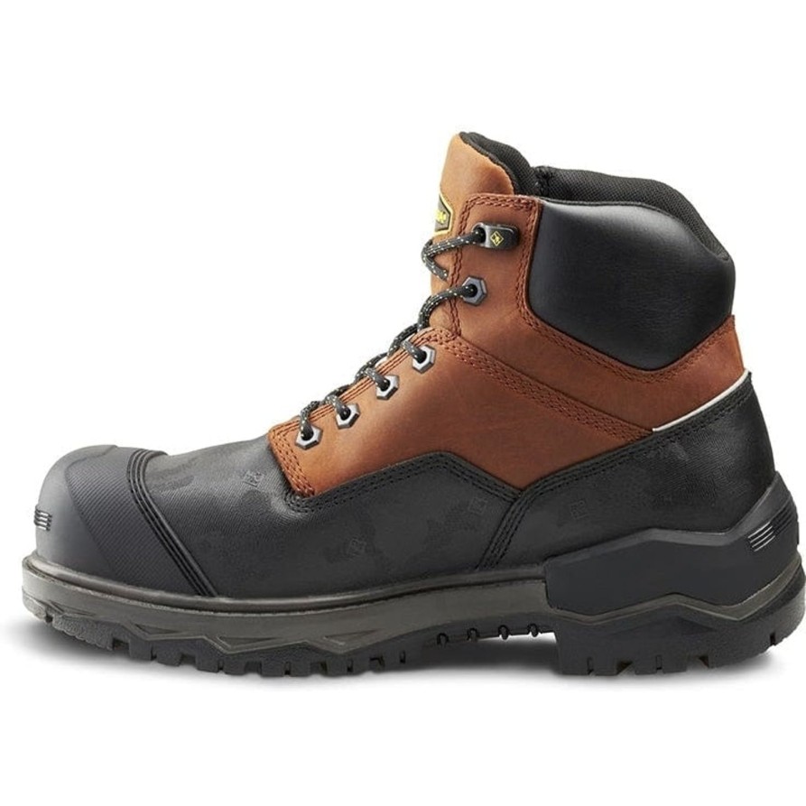 Men'S Terra | Terra Men'S Gantry 6"Nano Comp Toe Wpwork Boot 4T8Vbn Brown