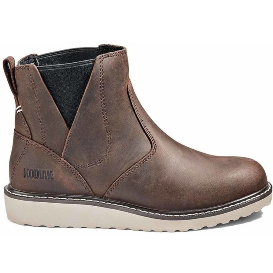 Women'S Kodiak | Kodiak Women'S Whitton Soft Toe Chelsea Safety Work Boot 4Thmdb Brown