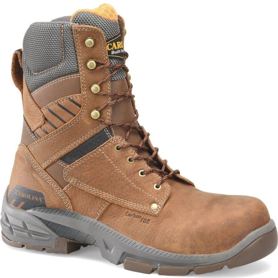 Men'S Carolina | Carolina Men'S Duke Carbon 8" Wp Comp Toework Boot Ca5543 Brown