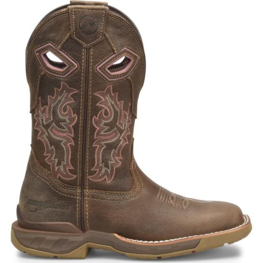 Women'S Double H | Double H Women'S Phantom Rider 10" Comp Toe Western Work Boot - Dh5374 Brown