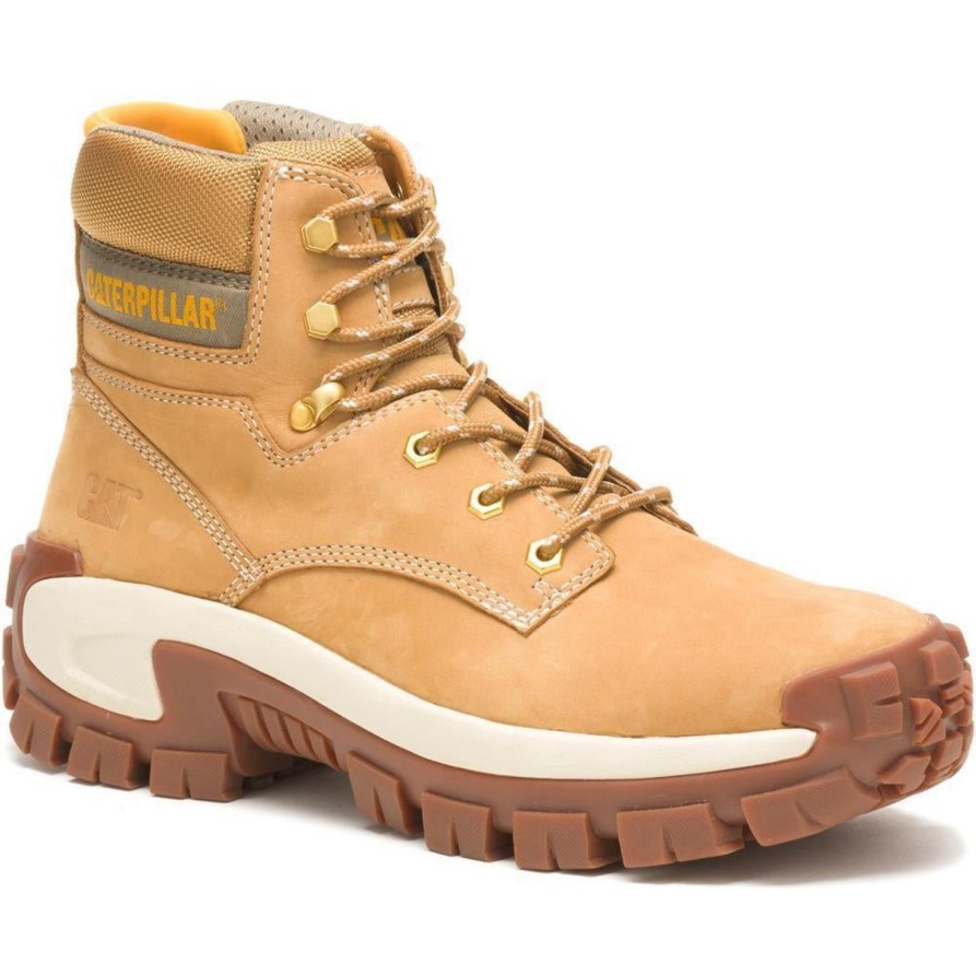 Men'S CAT | Cat Men'S Invader Hi Steel Toe Work Boot - Honey Reset - P91286 Brown