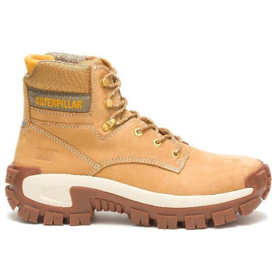 Men'S CAT | Cat Men'S Invader Hi Steel Toe Work Boot - Honey Reset - P91286 Brown